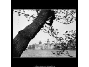 Pohled na Karlovy lázně (2831-1), Praha 1964 duben, černobílý obraz, stará fotografie, prodej