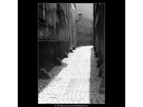 Stříbrná ulička (3034), Praha 1964 červenec, černobílý obraz, stará fotografie, prodej