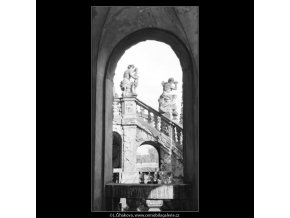 Ze zámku Troja (3104), Praha 1964 srpen, černobílý obraz, stará fotografie, prodej