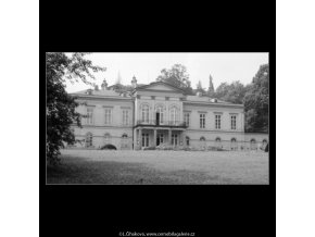 Letohrádek Kinských (3115-2), Praha 1964 srpen, černobílý obraz, stará fotografie, prodej