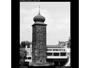 Budova Mánesu (3135), Praha 1964 srpen, černobílý obraz, stará fotografie, prodej