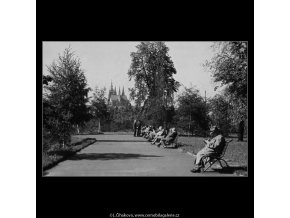 Letenské sady (3215), Praha 1964 září, černobílý obraz, stará fotografie, prodej