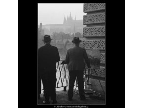 Malíř (3253), žánry - Praha 1964 říjen, černobílý obraz, stará fotografie, prodej