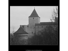Daliborka a Černá věž (3337-1), Praha 1964 listopad, černobílý obraz, stará fotografie, prodej