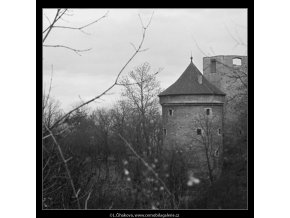 Daliborka a Černá věž (3337-3), Praha 1964 listopad, černobílý obraz, stará fotografie, prodej