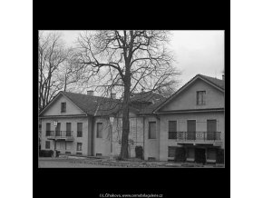 Část prezidentské vily (3344), Praha 1964 listopad, černobílý obraz, stará fotografie, prodej