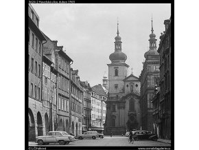 Havelská ulice (3624-2), Praha 1965 duben, černobílý obraz, stará fotografie, prodej