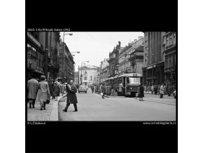Na Příkopě (3665-1), Praha 1965 duben, černobílý obraz, stará fotografie, prodej
