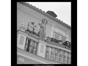 Domek J.Trnky (3816-2), Praha 1965 červenec, černobílý obraz, stará fotografie, prodej