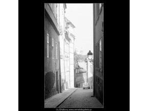 Pohled z Jánské ulice (4020), Praha 1965 září, černobílý obraz, stará fotografie, prodej
