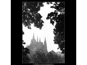 Chrám sv.Víta (1360), Praha 1961 léto, černobílý obraz, stará fotografie, prodej