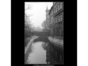 Oblouk u Smíchova (4284-18), Praha 1966 únor, černobílý obraz, stará fotografie, prodej