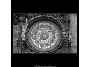 Staroměstský orloj (4778-3), Praha 1966 srpen, černobílý obraz, stará fotografie, prodej