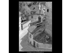 Pohled do Nového světa (5399-2), Praha 1967 červen, černobílý obraz, stará fotografie, prodej