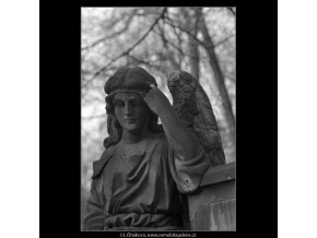 Z malostranského hřbitova (5099-7), Praha 1967 únor, černobílý obraz, stará fotografie, prodej
