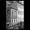 Domy z pražské Čertovky (5318), Praha 1967 květen, černobílý obraz, stará fotografie, prodej