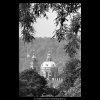 Kopule chrámu sv.Mikuláše (5386-2), Praha 1967 červen, černobílý obraz, stará fotografie, prodej