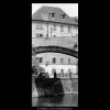 Oblouk Karlova mostu a Čertovka (5419-1), Praha 1967 červenec, černobílý obraz, stará fotografie, prodej