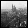 Pohled na chrám sv.Mikuláše (41-27), Praha 1958 , černobílý obraz, stará fotografie, prodej