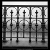 Detail zábradlí (555), Praha 1958 , černobílý obraz, stará fotografie, prodej