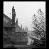 Karlův most vpodvečer (722-2B), Praha 1959 říjen, černobílý obraz, stará fotografie, prodej