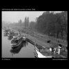 Smíchovské nábřeží s parníky (630), Praha 1960 květen, černobílý obraz, stará fotografie, prodej
