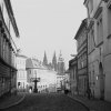 Pohled z Loretánské ulice (6238), Praha, 1969 únor