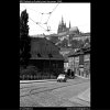 Pohled na Pražský hrad (829), Praha 1960 červenec, černobílý obraz, stará fotografie, prodej