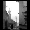 Sochy Karlova mostu (1314-3), Praha 1961 září, černobílý obraz, stará fotografie, prodej