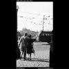 Křižovatka (1324), Praha 1961 léto, černobílý obraz, stará fotografie, prodej