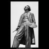 Pomník Josefa Mánesa (1333-1), Praha 1961 léto, černobílý obraz, stará fotografie, prodej