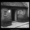 Zlatá ulička (1368-11), Praha 1961 listopad, černobílý obraz, stará fotografie, prodej