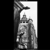 Věž chrámu sv.Víta (1386), Praha 1962 , černobílý obraz, stará fotografie, prodej