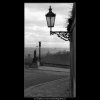 Lampa v pozadí socha (1389-4), Praha 1962 leden, černobílý obraz, stará fotografie, prodej