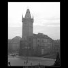 Věž Staroměstské radnice (1429-2), Praha 1961 prosinec, černobílý obraz, stará fotografie, prodej