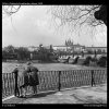 Pohled k Hradčanům (1596-4), žánry - Praha 1962 duben, černobílý obraz, stará fotografie, prodej