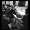 V tramvaji č.14 (1613-1), žánry - Praha 1962 duben, černobílý obraz, stará fotografie, prodej