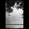 Část mostu 1.máje (1974), Praha 1962 podzim, černobílý obraz, stará fotografie, prodej