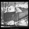 Zasněžené stříšky (2000), Praha 1963 leden, černobílý obraz, stará fotografie, prodej