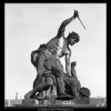 Plastika Pražského Hradu (2019-4), Praha 1963 leden, černobílý obraz, stará fotografie, prodej