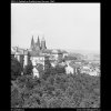 Pohled na Pražský hrad (2221-1), Praha 1963 červen, černobílý obraz, stará fotografie, prodej