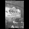 Starý firemní nápis (2243-4), žánry - Praha 1963 červen, černobílý obraz, stará fotografie, prodej