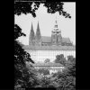 Pohled na Hrad (2302-2), Praha 1963 červenec, černobílý obraz, stará fotografie, prodej