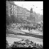 Oprava tram kolejí (2309-1), žánry - Praha 1963 červenec, černobílý obraz, stará fotografie, prodej