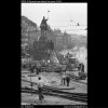 Oprava tram kolejí (2309-2), žánry - Praha 1963 červenec, černobílý obraz, stará fotografie, prodej