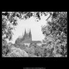 Pohled na Hradčany (2333), Praha 1963 srpen, černobílý obraz, stará fotografie, prodej