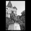 Pomník Aloise Jiráska (2365), Praha 1963 srpen, černobílý obraz, stará fotografie, prodej