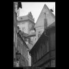 Pohled na střechy (2485), Praha 1963 září, černobílý obraz, stará fotografie, prodej
