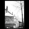 Pohled na část Karlova mostu (2656-3), Praha 1964 leden, černobílý obraz, stará fotografie, prodej