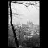 Pohled na Hrad (2817-1), Praha 1964 duben, černobílý obraz, stará fotografie, prodej